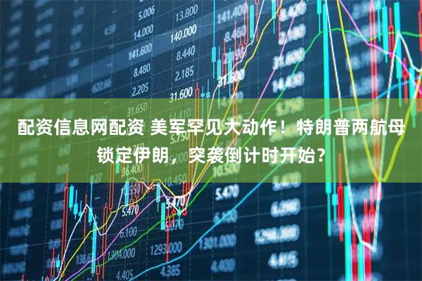配资信息网配资 美军罕见大动作！特朗普两航母锁定伊朗，突袭倒计时开始？